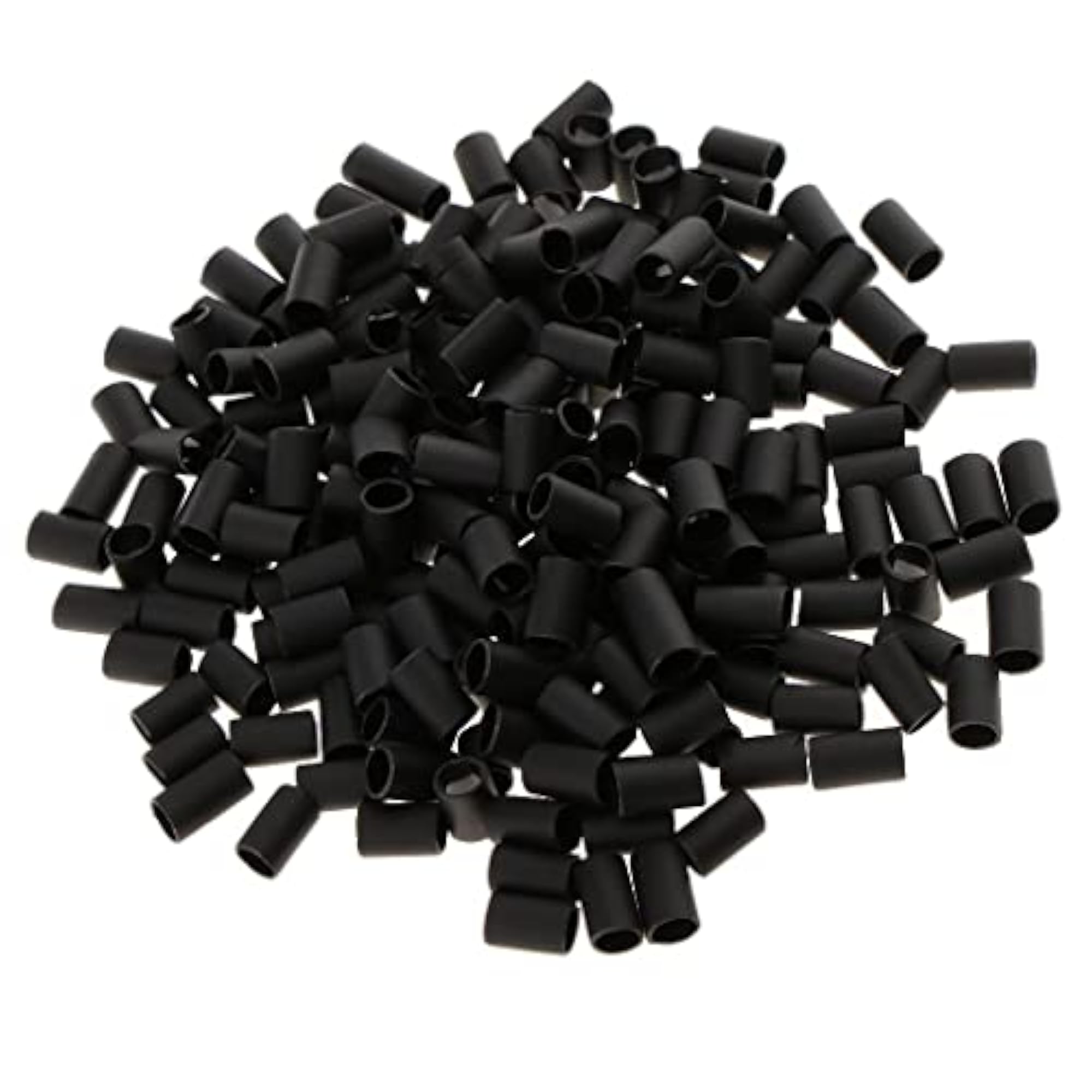 200PCS Glue Lined Heat Shrink Tubes for Hair Extensions, Black